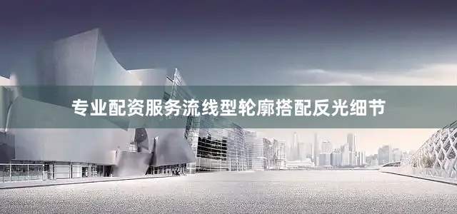 专业配资服务流线型轮廓搭配反光细节